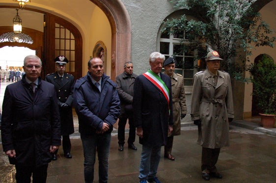 Das heutige Gefallenengedenken im Rathaus in Bozen (Foto: LPA/Fulvio Pinter)