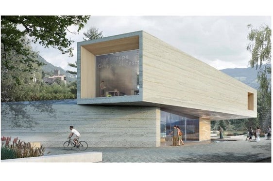 Modernes und großzügig angelegtes Gebäude: Die Bauarbeiten für das neue Naturparkhaus Texelgruppe sind nahezu abgeschlossen. (Foto: LPA/Bautenressort)