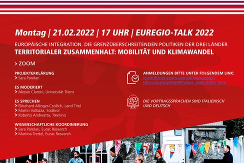 Mit einem Webinar zu Mobilität und Klimawandel und den Mobilitätsplanern der drei Euregio-Länder beginnt am Montag eine Veranstaltungsreihe zu Themen der europäischen Integration und zur territorialen und grenzüberschreitenden Zusammenarbeit.