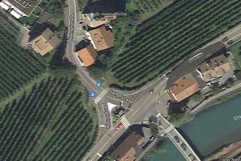 Der Kreuzungsbereich von SS 38 und LS 4 soll neu gestaltet werden. (Foto: LPA/Amt für Straßenbau West)