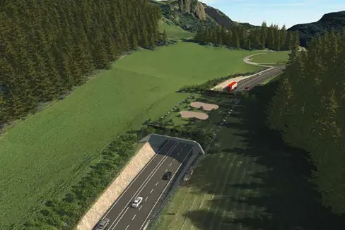 La Provincia autonoma di Bolzano avvia le procedure per un intervento strategico lungo la strada statale della Pusteria (SS 49) in località Kniepass, nel Comune di San Lorenzo di Sebato. Nell'immagine il previsto ponte verde. (Foto: USP/Dipartimento Infrastrutture e Mobilità)