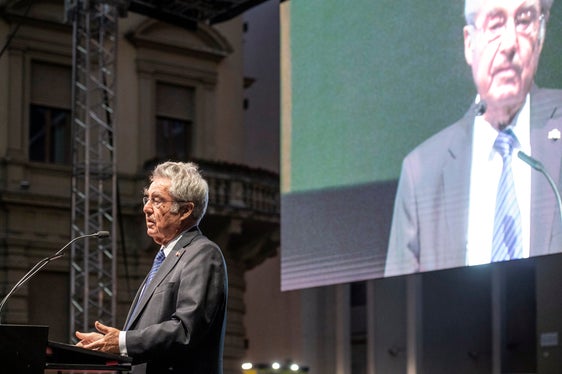 L'allora presidente della Repubblica d'Austria Fischer: L'Accordo di Parigi è stato l'inizio della lunga, difficile ma alla fine conclusasi positivamente trattativa per giungere a una soluzione pacifica di un problema. (Foto: ASP/Ivo Corrà)