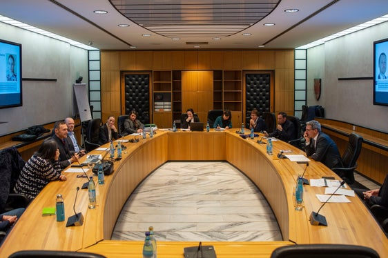 Die Mitglieder des Museumsbeirats sind am Freitag nach drei Jahren erstmals wieder persönlich zu einer Sitzung zusammengetroffen. (Foto: LPA/Brucculeri)