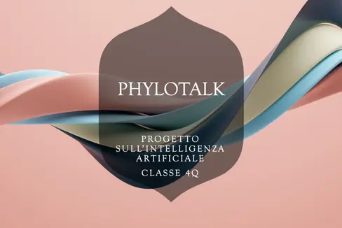 Die App Philotalk wurde von den Schülerinnen und Schüler des Bozner Oberschulzentrums Galilei im Rahmen der Auseinandersetzung mit der generativen KI entwickelt. (Grafik: Italienische Bildungsdirektion)