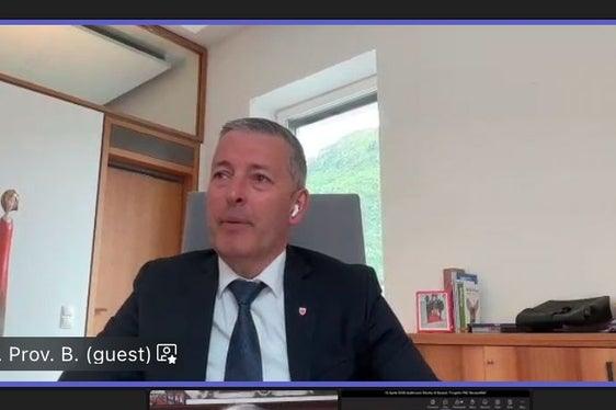 L'Alto Adige coordina il progetto necessARIA: Peter Brunner, Assessore all'Ambiente dell'Alto Adige, ha quindi inviato i suoi saluti ai partecipanti al convegno di Roma via video. (Foto: ASP/ Agenzia provinciale per l'ambiente e la tutela del clima)