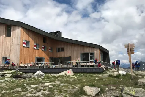 Un'immagine del rifugio Passo Ponte di ghiaccio (Foto: ASP/Noemi Prinoth)