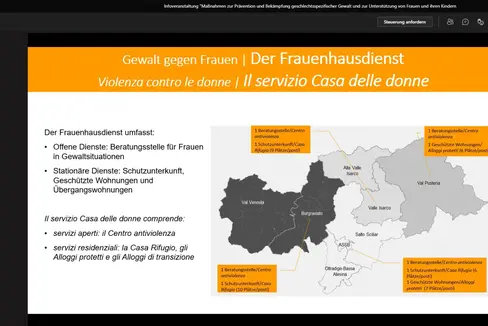 I Servizi Casa delle donne offrono consulenza, accompagnamento e sostegno alle donne in situazione di violenza e sono raggiungibili telefonicamente (Foto: ASP)