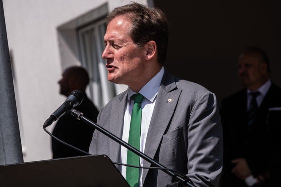 L'intervento dell'assessore provinciale Massimo Bessone (Foto ASP/Ivo Corrà)