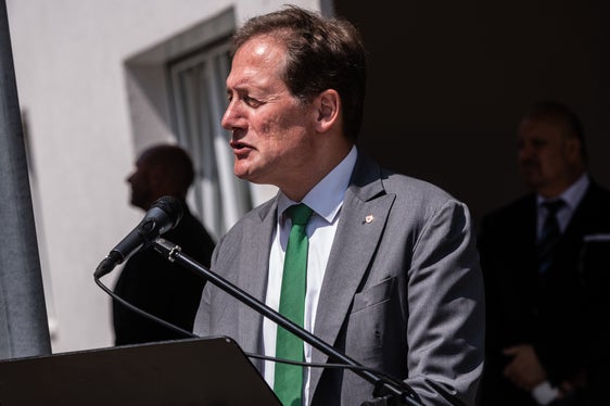 L'intervento dell'assessore provinciale Massimo Bessone (Foto ASP/Ivo Corrà)