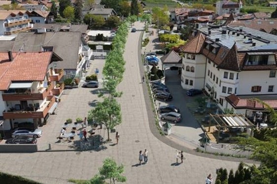 Nella foto: un rendering del futuro centro abitato di Rablà. (Foto: USP/Ripartizione Infrastrutture)