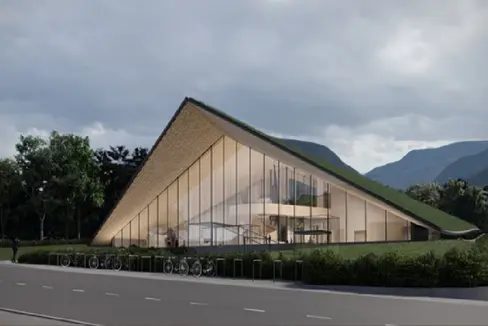 Il rendering del progetto proposto dal proponente, Pichler Projects srl. (Foto: USP)