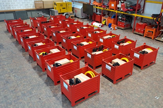 Die Pumpen wurden vom Landesamt für Forstverwaltung in der Landesabteilung Forstverwaltung angekauft und zur Verfügung gestellt. (Foto: LPA/Landesfeuerwehrverband/Patrick Schmalzl)