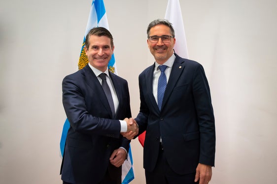 Il ministro Beißwenger e il presidente Kompatscher concordano sulla necessità di una gestione congiunta del traffico nel corridoio del Brennero. (Foto: ASP/Fabio Brucculeri)