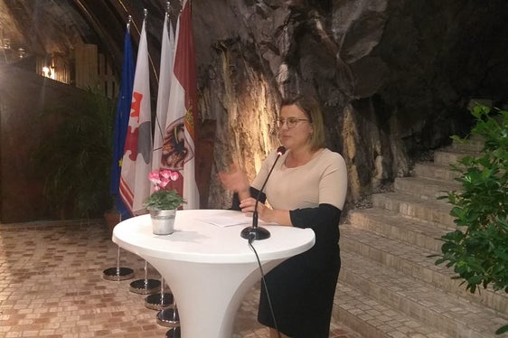 La rappresentante dei partecipanti altoatesini, Nicol Mastella (Foto: Euregio)