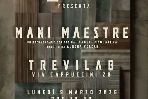 Si chiama Mani maestre ed è un racconto incentrato sulla vita degli artigiani altoatesini ed il valore dei mestieri tradizionali e innovativi attraverso gesti, materiali, saperi e nuove tecniche. L'anteprima del documentario RAI è in programma lunedì 9 marzo alle 18:30 al Trevilab. (Foto: copertina Trevilab)