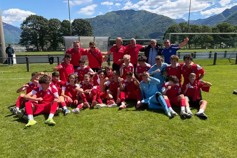 Die U15-Auswahl von Harald Crepaz erreicht im Kanton Tessin den dritten Platz. (Foto: Landeskomitee Bozen der FIGC)
