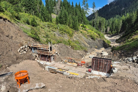 In due lotti di costruzione, sono state realizzato 13 briglie nel Comune di Braies. (Foto: USP/Ufficio sistemazione bacini montani est/Michael Baumgartner)