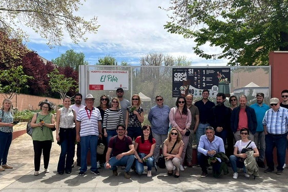 Core-Partner beim Besuch des Kompostiergeländes der städtischen Gärten von Ciudad Real (Foto: LPA/Landesagentur für Umwelt und Klimaschutz)