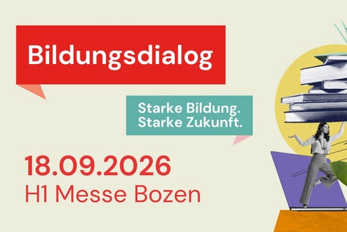 Am 18. September findet in der Messe Bozen der Bildungsdialog statt. (Grafik: Deutsche Bildungsdirektion)