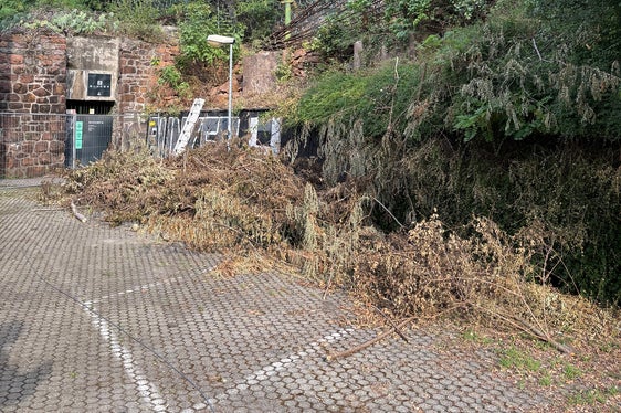 Di recente sono iniziati i lavori nella zona del parcheggio del centro di riabilitazione in Via Fago a Bolzano. (Foto: USP/Agenzia Demanio provinciale)