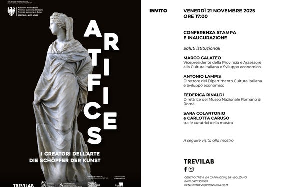 L'invito ufficiale alla mostra dedicata ai Romani. (Locandina: Centro Trevi)