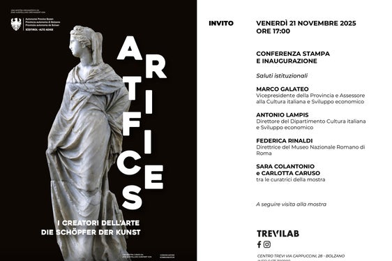 L'invito ufficiale alla mostra dedicata ai Romani. (Locandina: Centro Trevi)