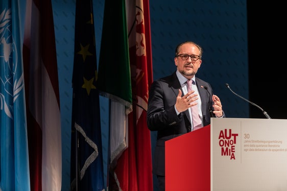 Il Ministro degli Esteri austriaco Alexander Schallenberg. (Foto: ASP/Ivo Corrà)