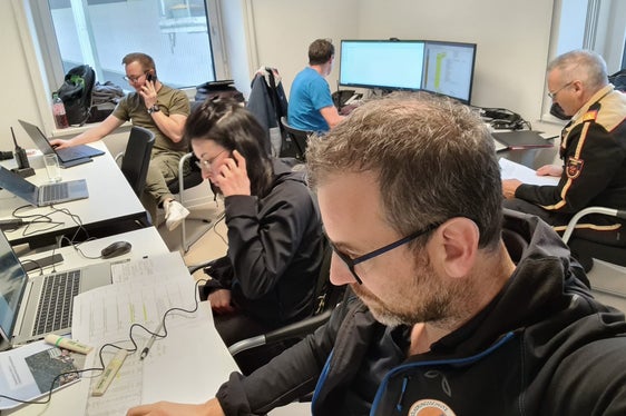 Gut verlaufen: Übungsleiter Andreas Simmerle von der Agentur für Bevölkerungsschutz im Grenzmanagement-Zentrum Brenner (Foto: LPA)