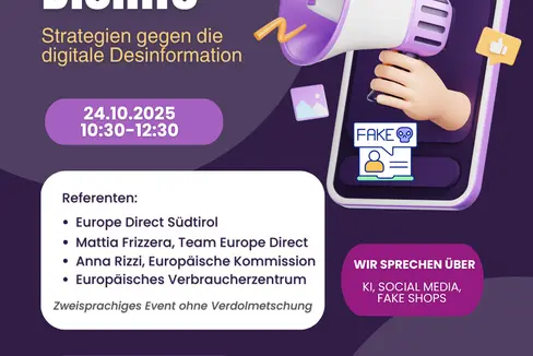 Der Flyer zur Initiative von Europe Direct. (Quelle: LPA/Europe Direct)