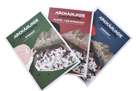 Archeologia nelle Dolomiti è un pacchetto di apprendimento con testi multilingui, che sarà presentato il 9 febbraio dalla Direzione istruzione, formazione e cultura ladina (Foto: ASP/Direzione istruzione, formazione e cultura ladina)