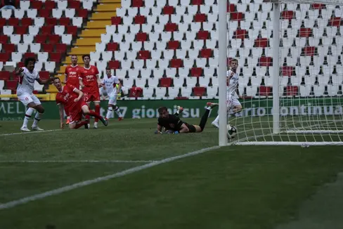 Festa biancorossa. L'FCS è promosso per la prima volta nella storia nel campionato di Serie B. (Foto:FCS/Bordoni)