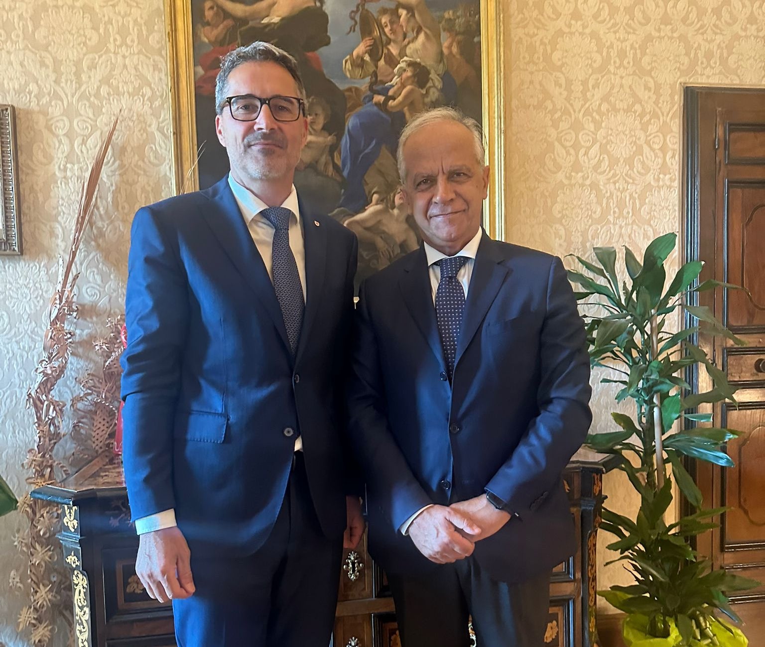 Il presidente della Provincia autonoma di Bolzano, Arno Kompatscher, ha incontrato al Viminale il ministro dell'Interno, Matteo Piantedosi (Foto: ASP)