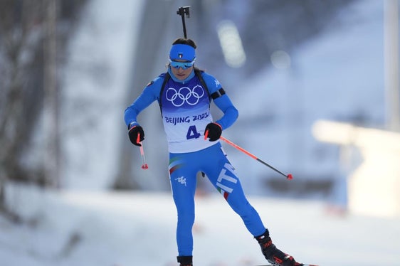 Holte heute (11. Februar) ihre erste Einzel- und insgesamt dritte Olympia-Medaille: die Südtiroler Biathletin Dorothea Wierer.(Foto: Eurosport)