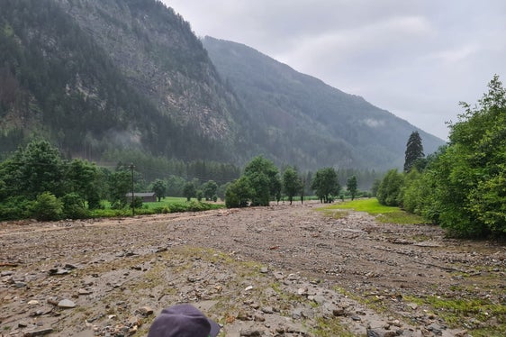 Blick auf die Unwetterschäden am Tulferbach/Schaggbach in Wiesen/Pfitsch (Foto: LPA/Landesamt für Wildbach- und Lawinenverbauung Nord in der Agentur für Bevölkerungsschutz)