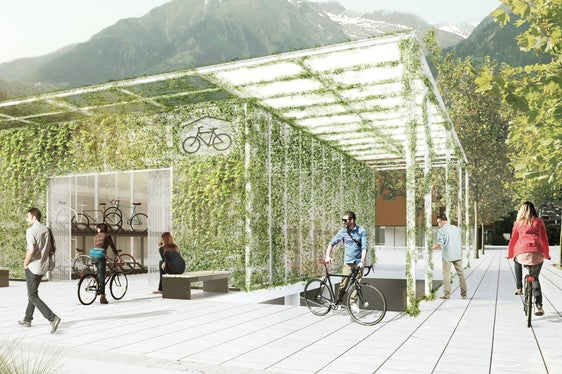 A lungo termine, presso la stazione di Merano sorgerà un moderno Centro mobilità che collegherà ferrovia, autobus, traffico ciclistico e traffico pedonale. (Foto: USP/Dipartimento Infrastrutture e Mobilità)