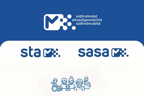 La mobilità pubblica in Alto Adige si presenta con il marchio uniforme altoadigemobilità (Foto: ASP)