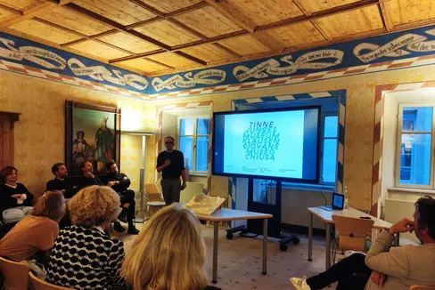 Presentazione delle integrazioni al progetto vincitore Tinne per le associazioni di Chiusa. (Foto: Fondazione TINNE)