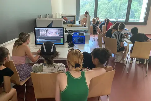 Die Arbeit an den Musik-Videos (Foto: Thomas Troi)