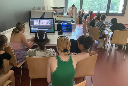 Die Arbeit an den Musik-Videos (Foto: Thomas Troi)