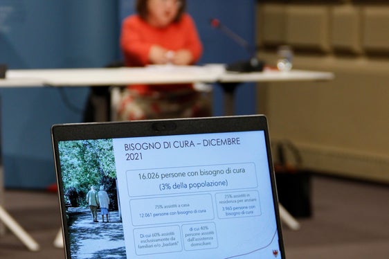 Nel corso della conferenza stampa odierna sono stati forniti i dati relativi all'ampia gamma di servizi erogati dalla Ripartizione politiche sociali della Provincia (Foto: ASP/Greta Stuefer)