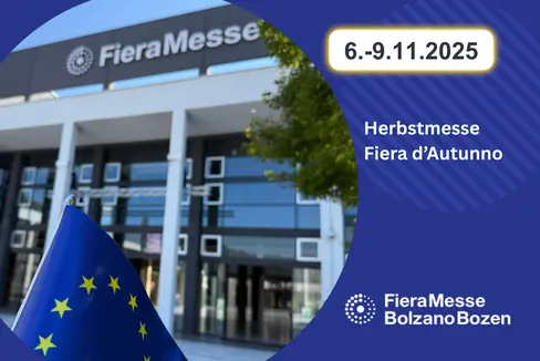 Vom 6. bis zum 9. November sind Bürgerinnen und Bürger eingeladen, den Stand der Europa-Abteilung auf der Herbstmesse in Bozen zu besuchen. (Quelle: Europe Direct)