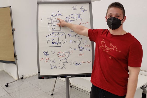 Präsentation der Lösungswege (Foto: LPA/Bildungsdirektion)