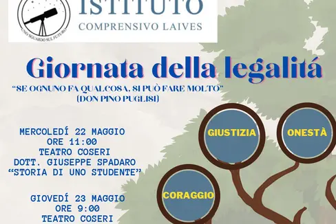 Am 22. und 23. Mai gibt es am italienischen Schulzentrum in Leifers zahlreiche Veranstaltungen, um die Schüler für Rechtmäßigkeit und Regeln zu sensibilisieren (Foto: LPA/Istituto comprensivo Leifers)