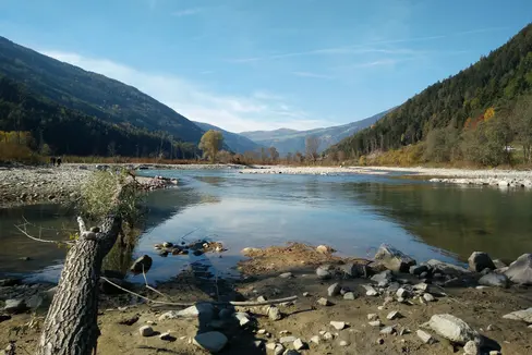Il Biotopo Ilistra (Ilsterner Au) lungo il fiume Rienza, tra Vandoies e San Sigismondo, è una delle ultime foreste alluvionali rimaste nella bassa Val Pusteria (Foto: ASP/Agenzia per la Protezione civile)