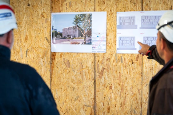 Oggi è stato quindi presentato il progetto di ampliamento: l'edificio, attualmente in costruzione, sarà arricchito di un nuovo terzo piano, dove verrà allestito un reparto di cure palliative con 12 posti letto. (Foto: USP/Fabio Brucculeri)