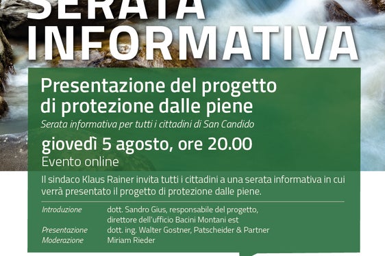 Presentazione del progetto di protezione delle piene a San Candido