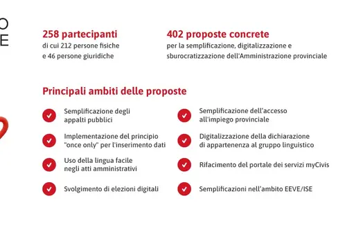 La grafica mostra quanti suggerimenti per l'ottimizzazione sono stati presentati e in quali aree i cittadini vedono la maggiore necessità di miglioramento. (Foto: USP/Informatica Alto Adige SpA)