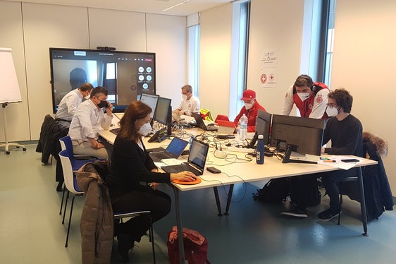 Auch das Rote Kreuz beteiligte sich an der Impfaktion Südtirol impft. (Foto: Rotes Kreuz)