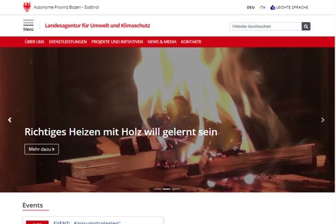 Übersichtliche und leicht zugängliche Inhalte und ein attraktives Design zeichnen das neu gestaltete Webportal der Landesagentur für Umwelt und Klimaschutz aus, das nun online ist. (Foto: LPA)