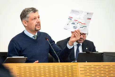 Im Einklang mit unserem Radmobilitätskonzept investieren wir gezielt in den Ausbau und die Verbesserung der Radwegeinfrastruktur, sagt Landesrat Daniel Alfreider. (Foto: LPA/Fabio Brucculeri)